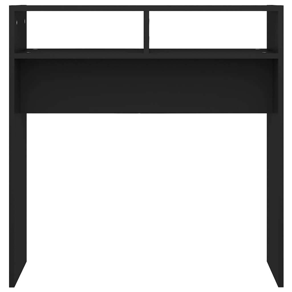 Table console noir 78x30x80 cm bois d'ingénierie - XIOS