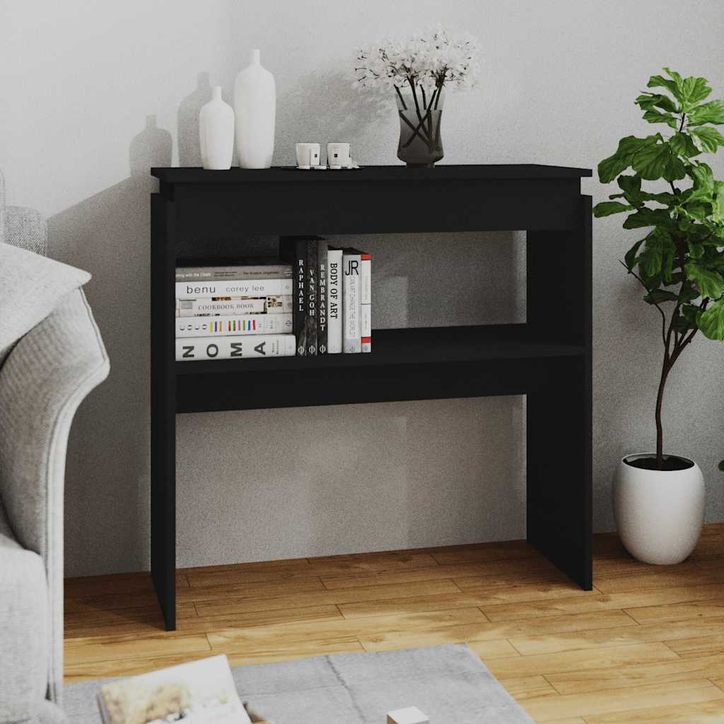 Table console Noir 80x30x80 cm Aggloméré - XIOS