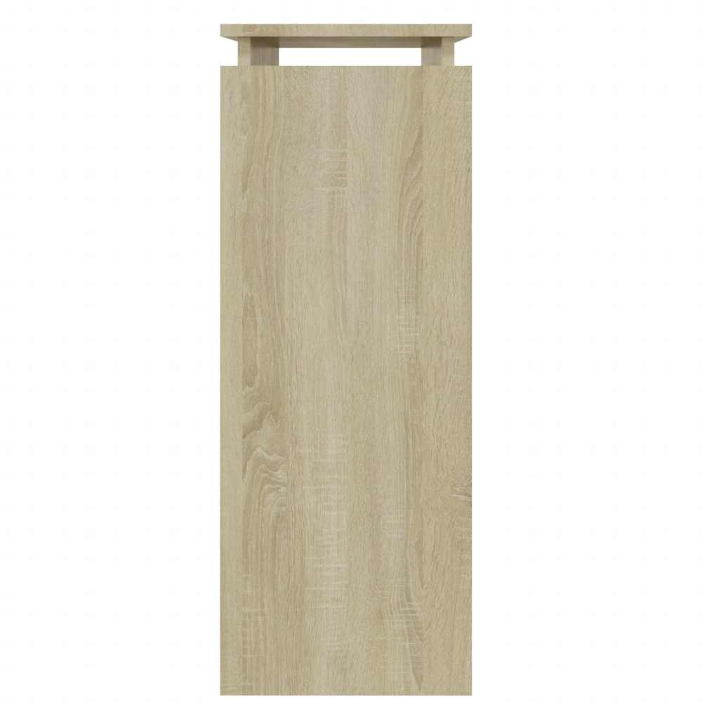 Table console chêne sonoma 80x30x80 cm bois d'ingénierie - XIOS