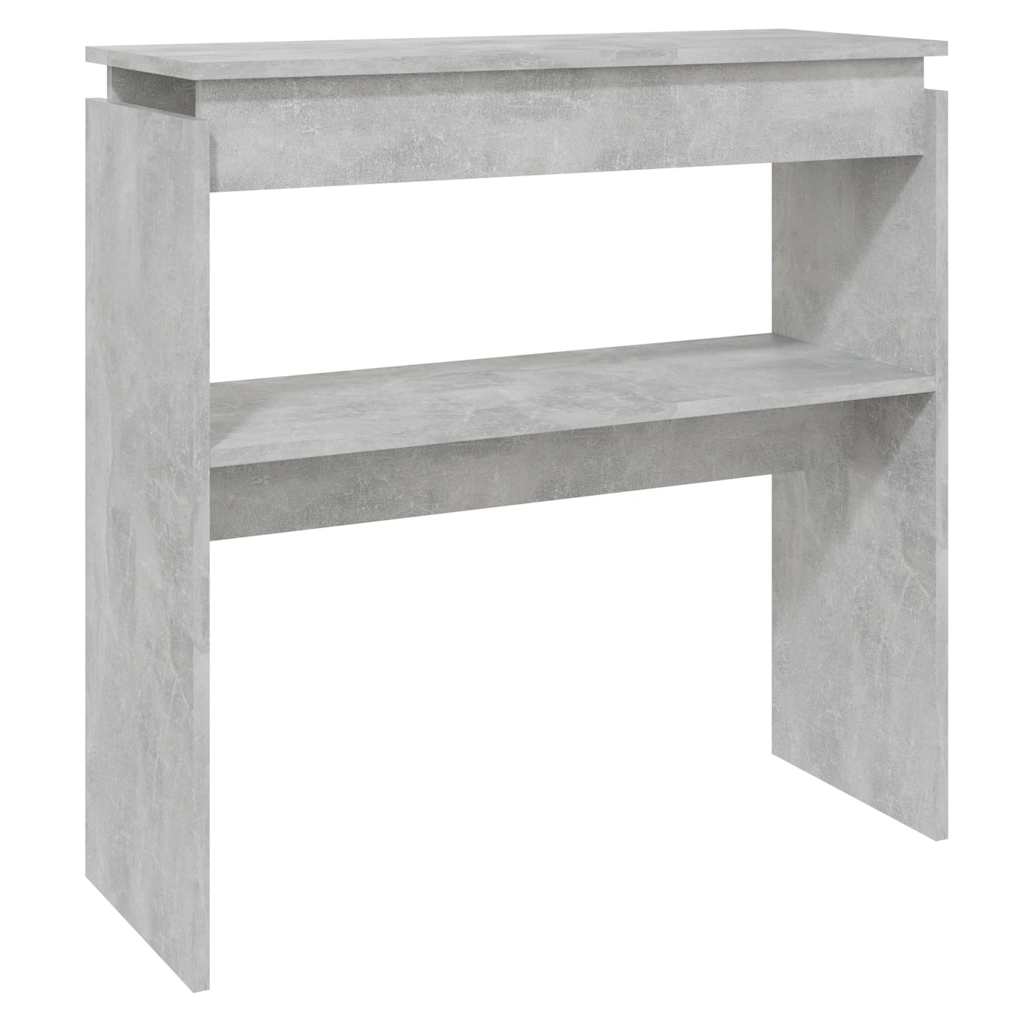Table console Gris béton 80x30x80 cm Aggloméré - XIOS