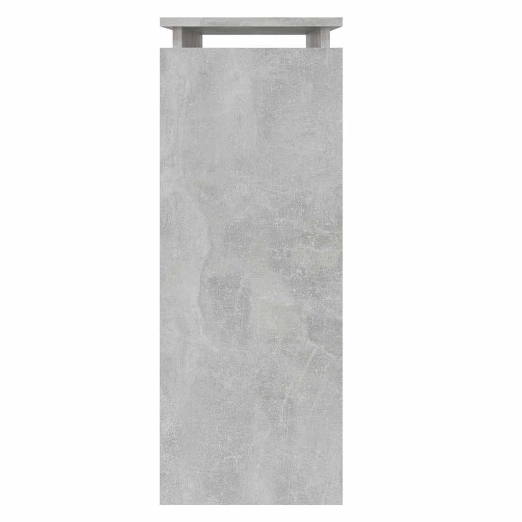 Table console Gris béton 80x30x80 cm Aggloméré - XIOS
