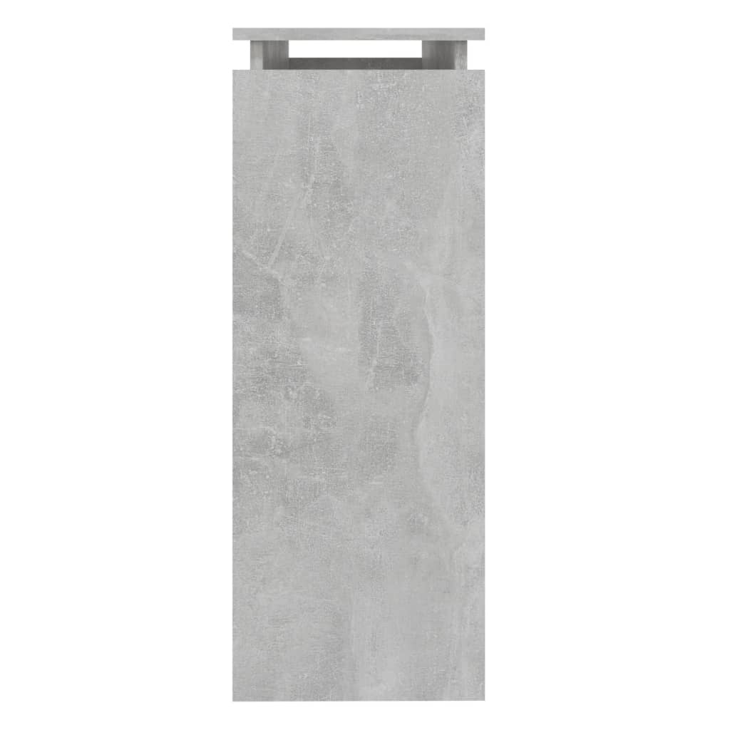 Table console gris béton 102x30x80 cm bois d'ingénierie - XIOS