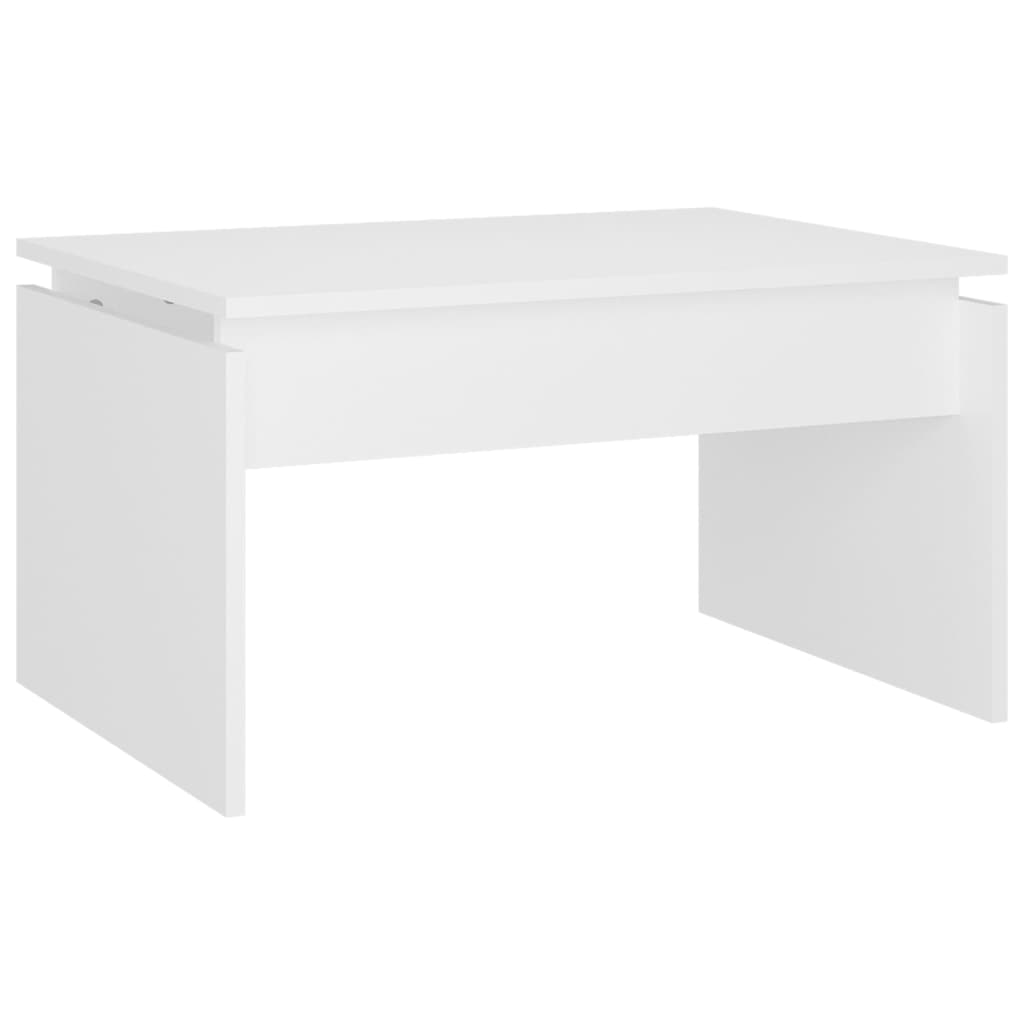 Table basse blanc 68x50x38 cm bois d'ingénierie - XIOS