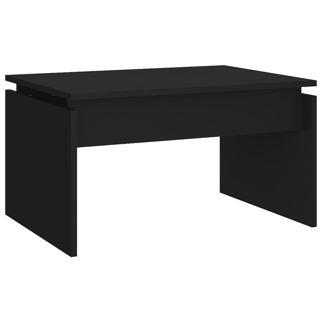 Table basse noir 68x50x38 cm bois d'ingénierie - XIOS