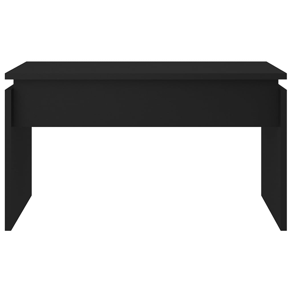 Table basse noir 68x50x38 cm bois d'ingénierie - XIOS