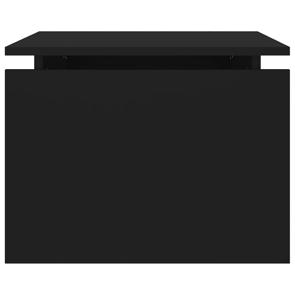 Table basse noir 68x50x38 cm bois d'ingénierie - XIOS