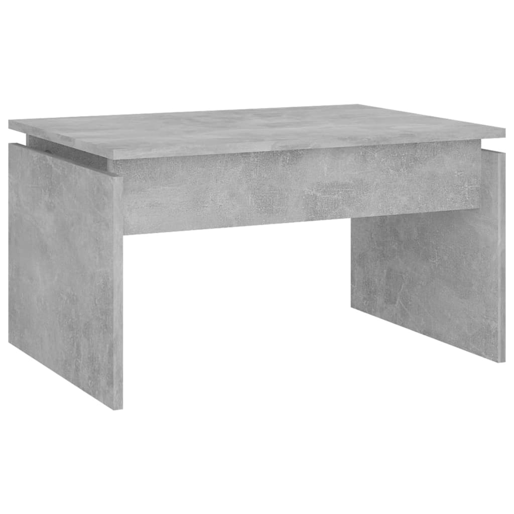 Table basse gris béton 68x50x38 cm bois d'ingénierie - XIOS