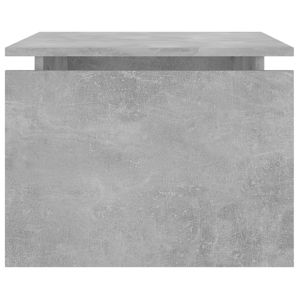 Table basse gris béton 68x50x38 cm bois d'ingénierie - XIOS