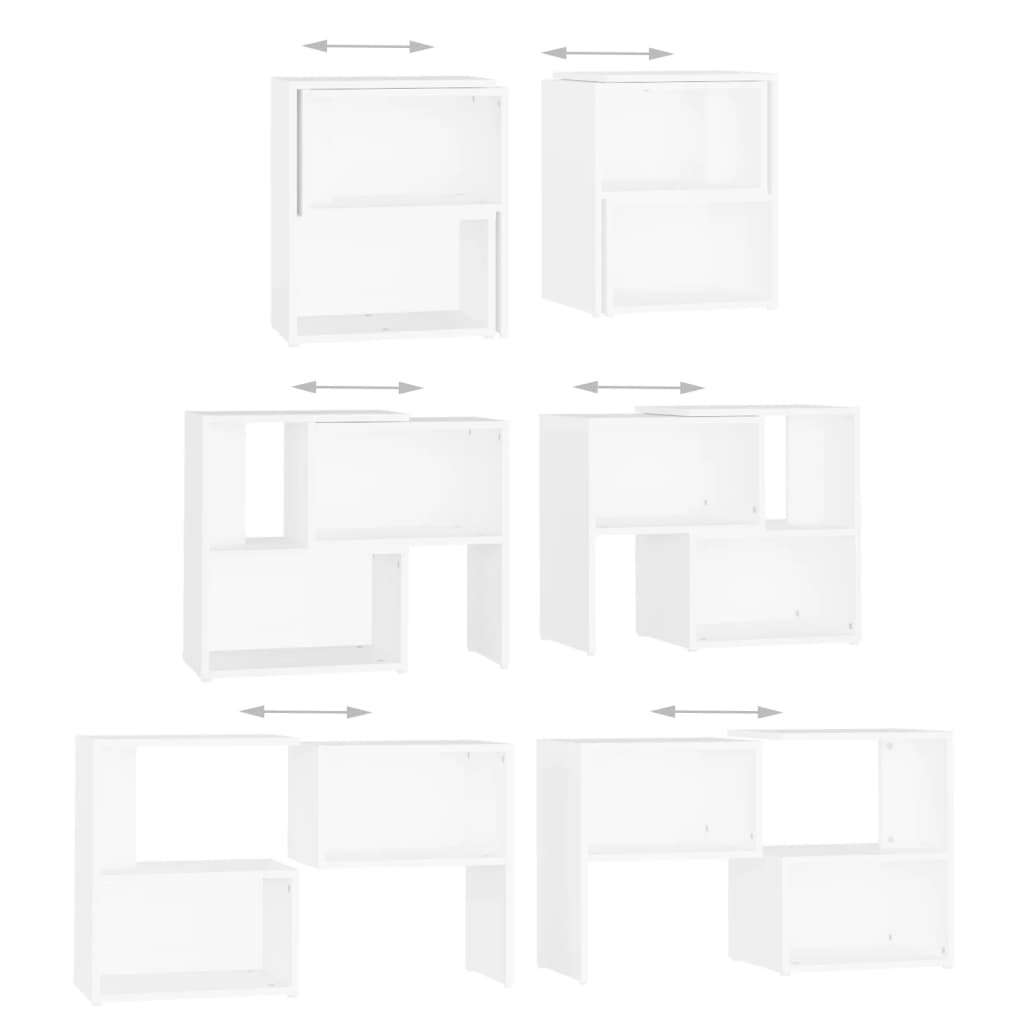 Meuble TV Blanc 104x30x52 cm Bois d’ingénierie - XIOS