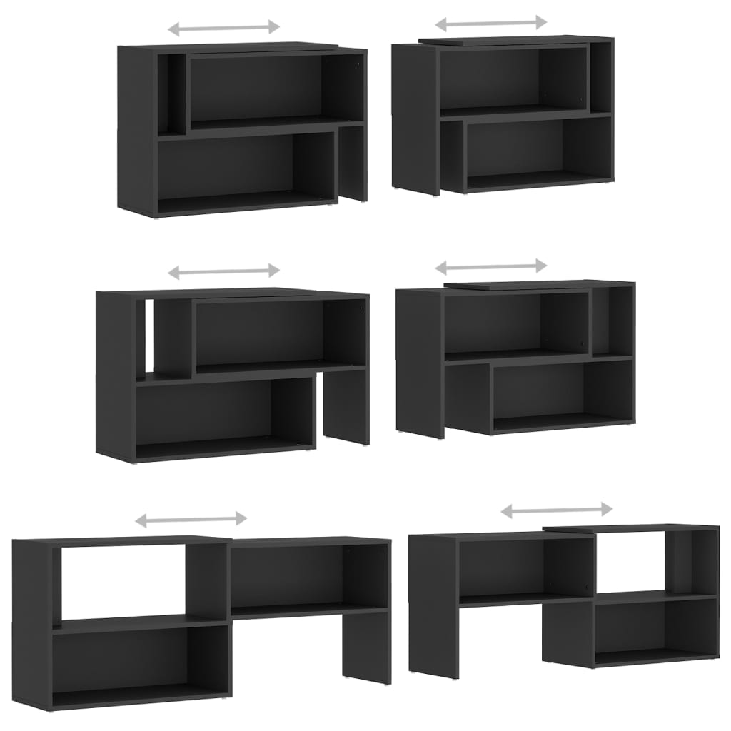 Meuble TV Gris 149x30x52 cm Bois d'ingénierie - XIOS
