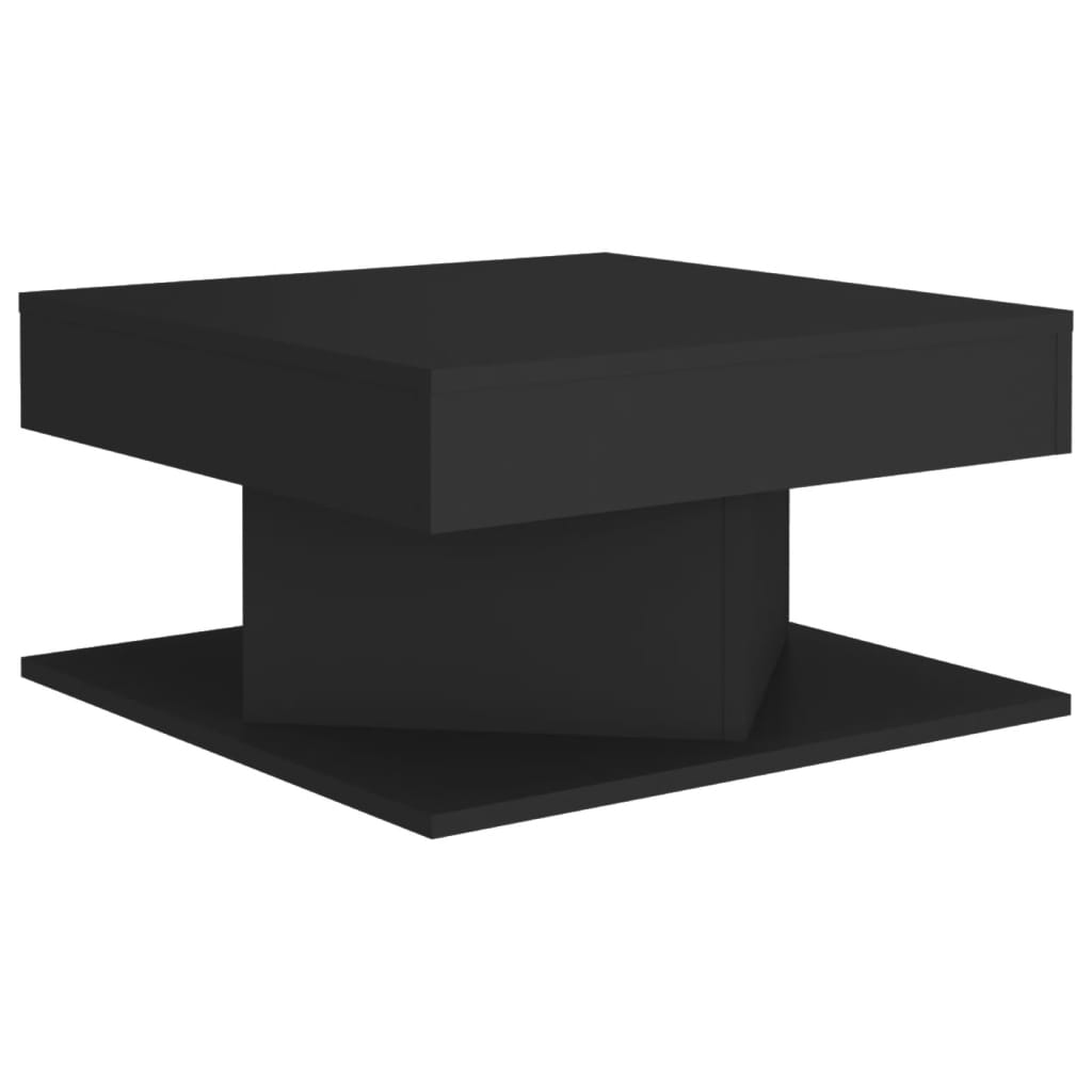 Table basse Noir 57x57x30 cm Bois d'ingénierie - XIOS