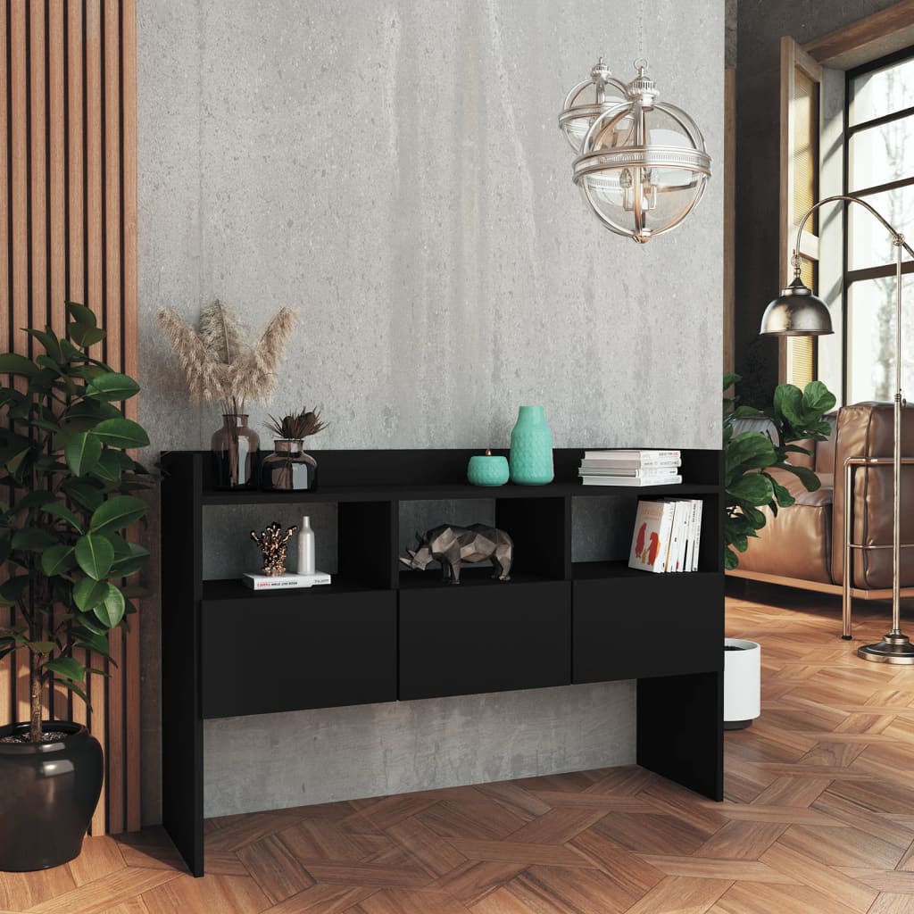 Buffet Noir 105x30x70 cm Bois d’ingénierie - XIOS