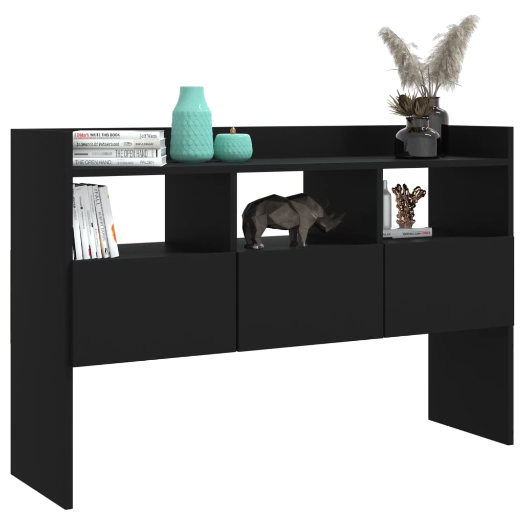 Buffet Noir 105x30x70 cm Bois d’ingénierie - XIOS