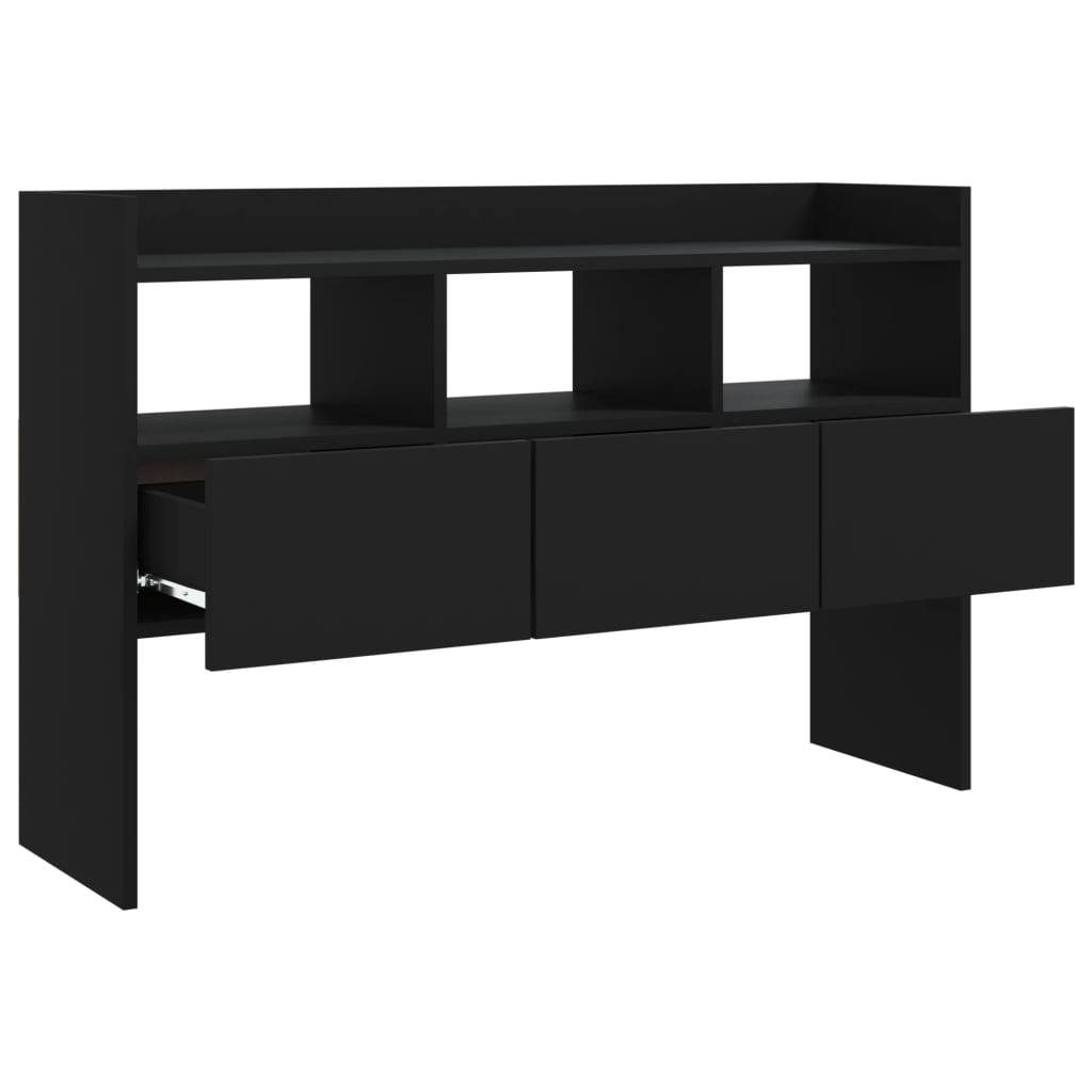 Buffet Noir 105x30x70 cm Bois d’ingénierie - XIOS