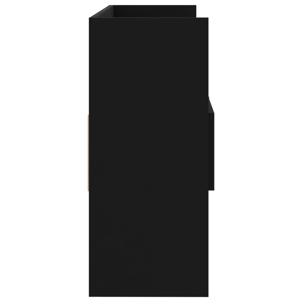 Buffet Noir 105x30x70 cm Bois d’ingénierie - XIOS