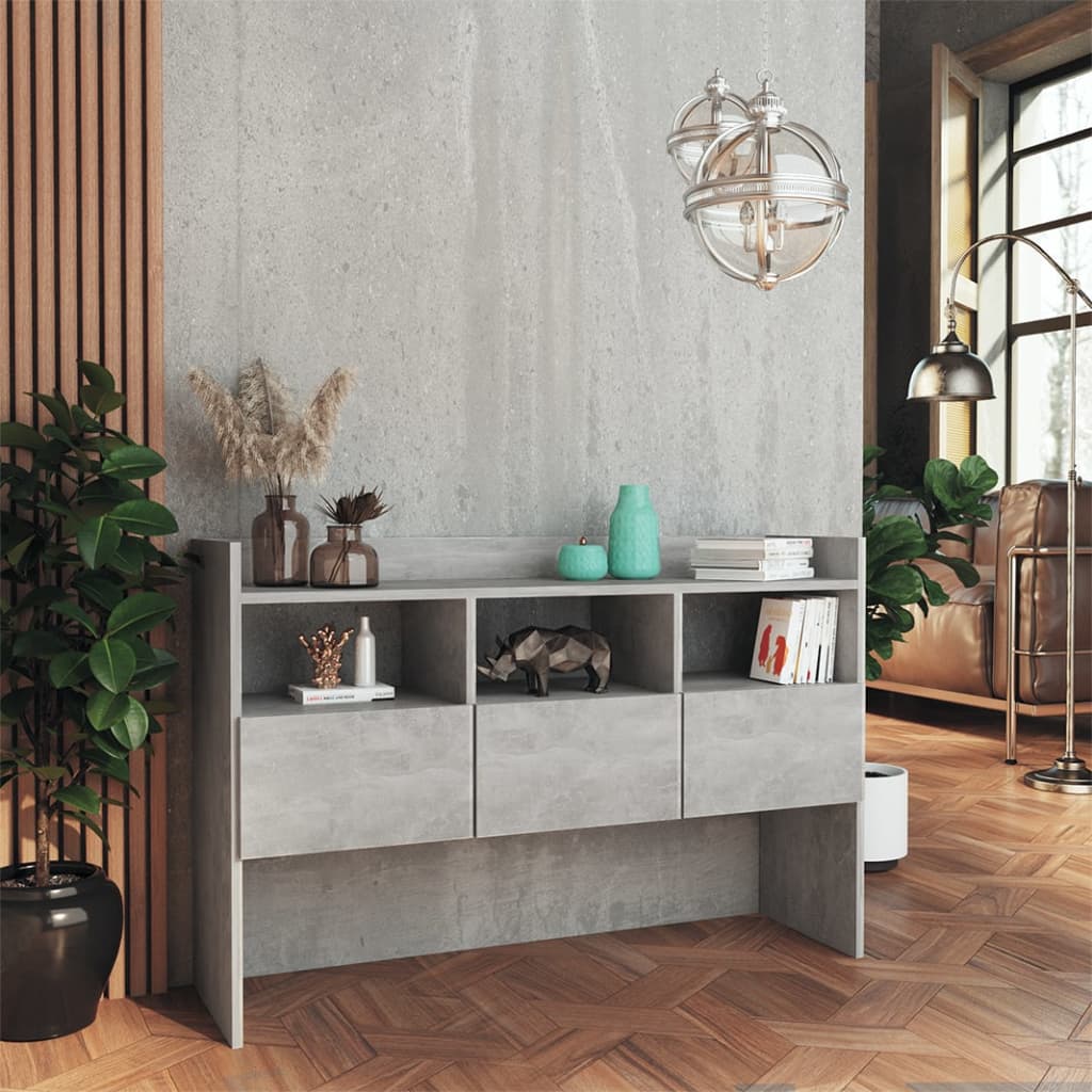 Buffet Gris béton 105x30x70 cm Bois d’ingénierie - XIOS