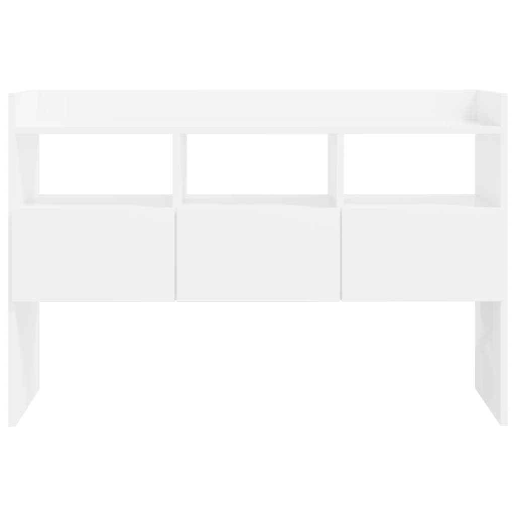 Buffet Blanc brillant 105x30x70 cm Bois d’ingénierie - XIOS