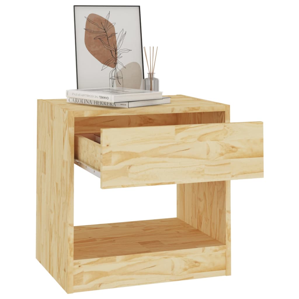 Table de chevet 40x31x40 cm bois de pin massif - XIOS