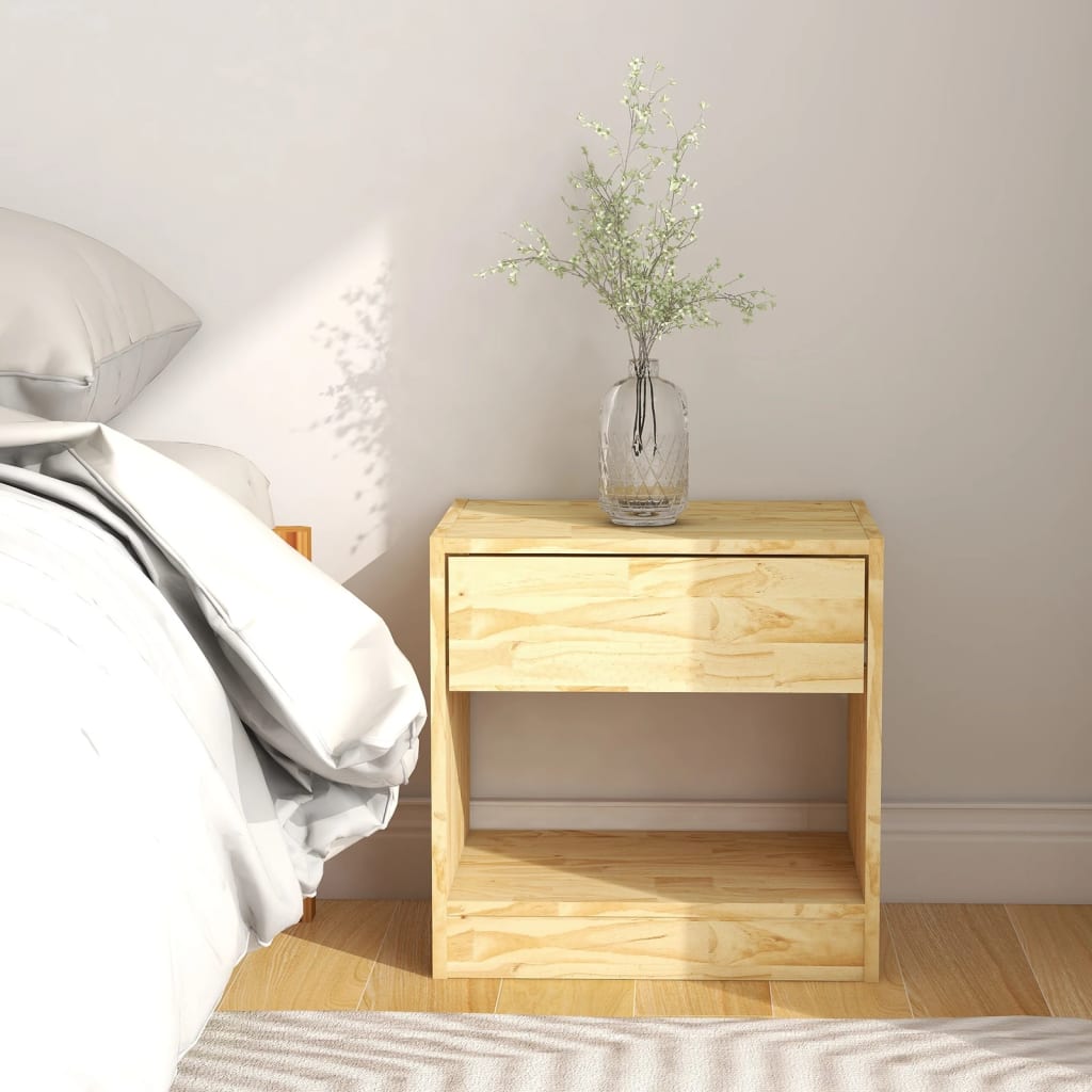Table de chevet 40x31x40 cm bois de pin massif - XIOS