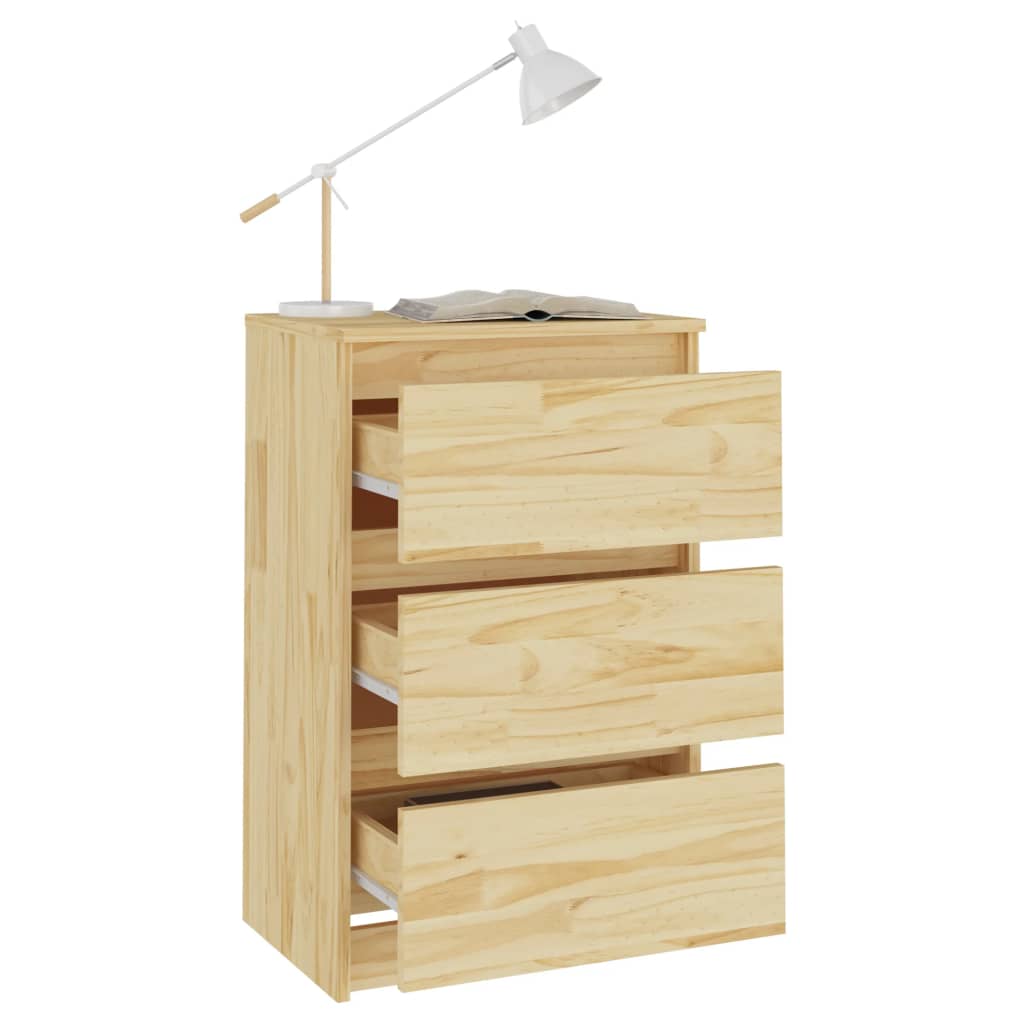 Tables de chevet 2 pcs 40x29,5x64 cm bois de pin solide - XIOS