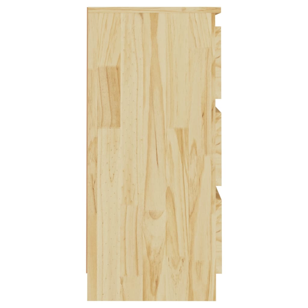 Tables de chevet 2 pcs 40x29,5x64 cm bois de pin solide - XIOS