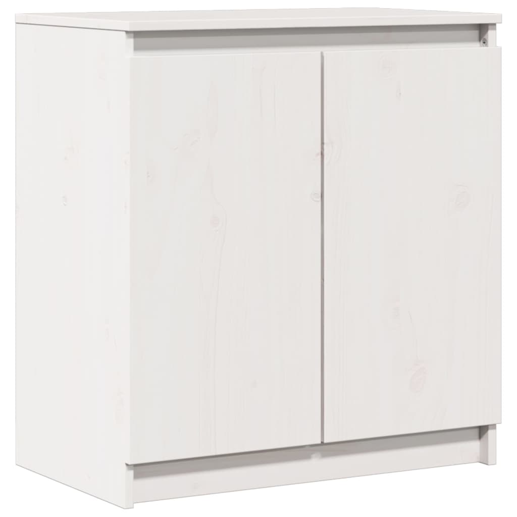 Armoire latérale blanc 60x36x65 cm bois de pin massif - XIOS
