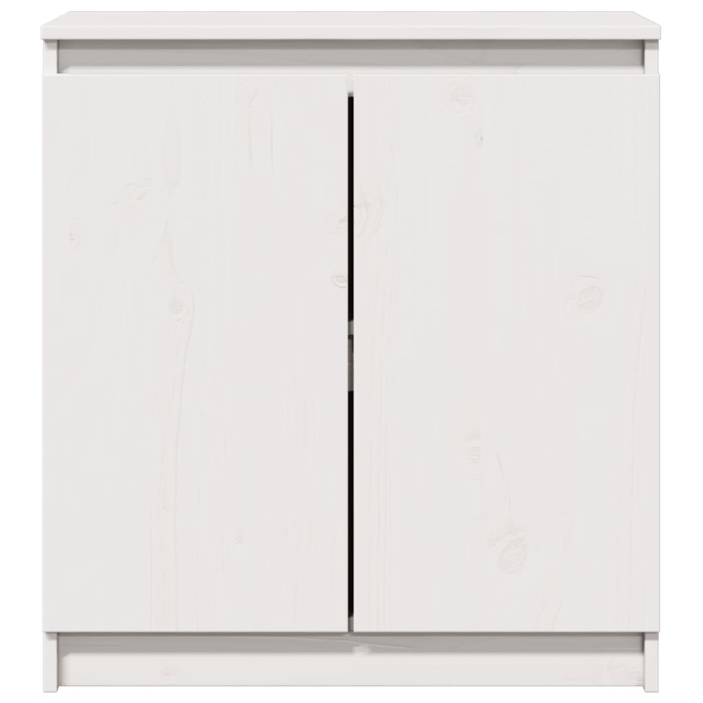 Armoire latérale blanc 60x36x65 cm bois de pin massif - XIOS