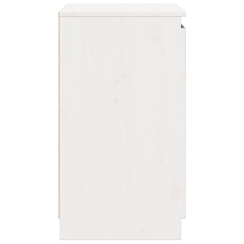 Armoire latérale blanc 60x36x65 cm bois de pin massif - XIOS