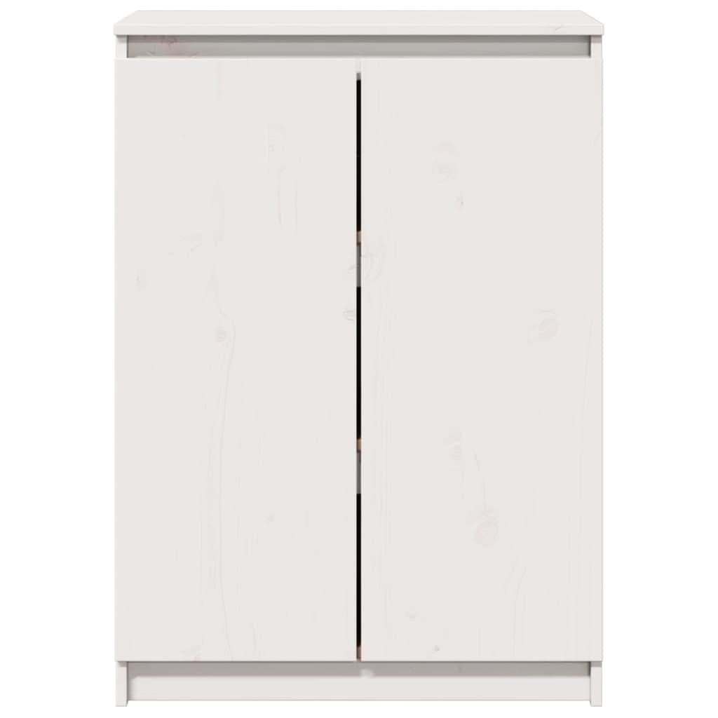 Buffet Blanc 60x36x84 cm Bois de pin massif - XIOS