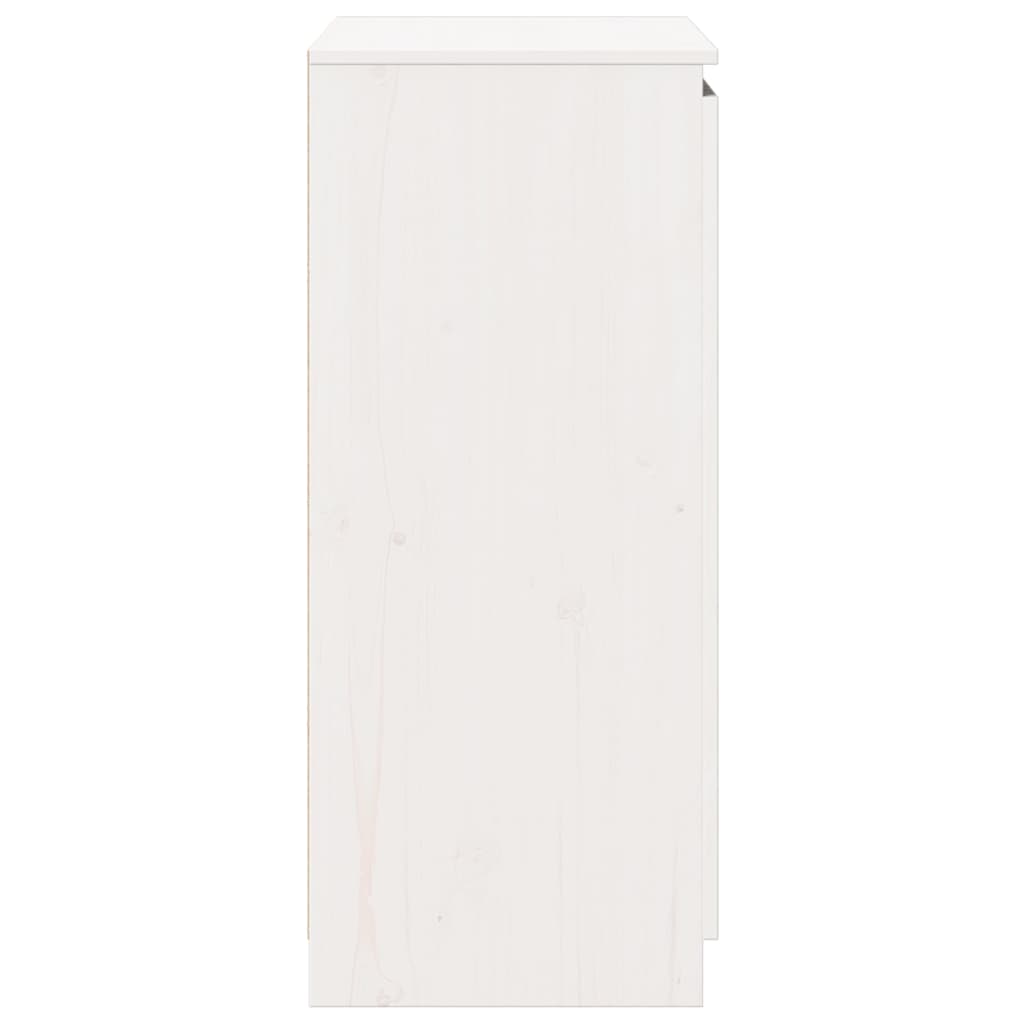 Buffet Blanc 60x36x84 cm Bois de pin massif - XIOS