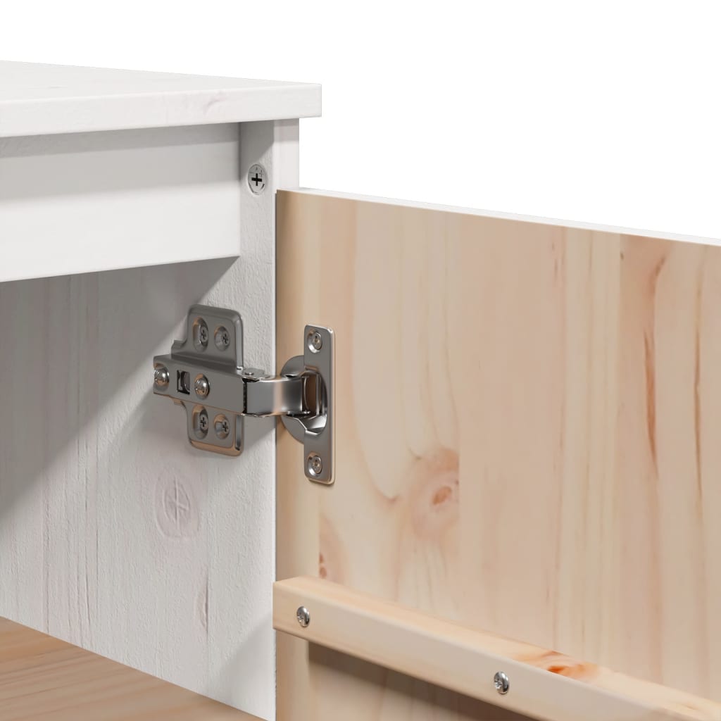 Buffet Blanc 60x36x84 cm Bois de pin massif - XIOS