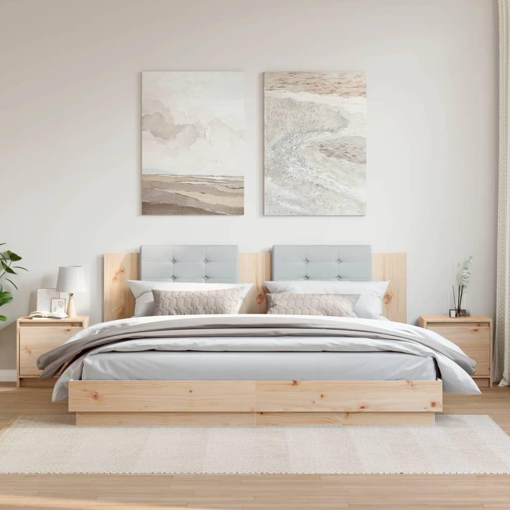 Tables de chevet 2 pcs 40x30,5x40 cm bois de pin massif - XIOS