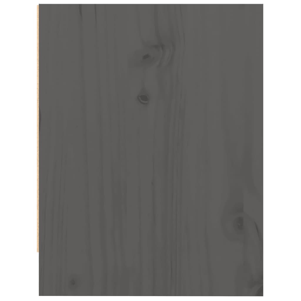 Tables de chevet 2 pcs Gris 40x30,5x40 cm Bois de pin massif - XIOS