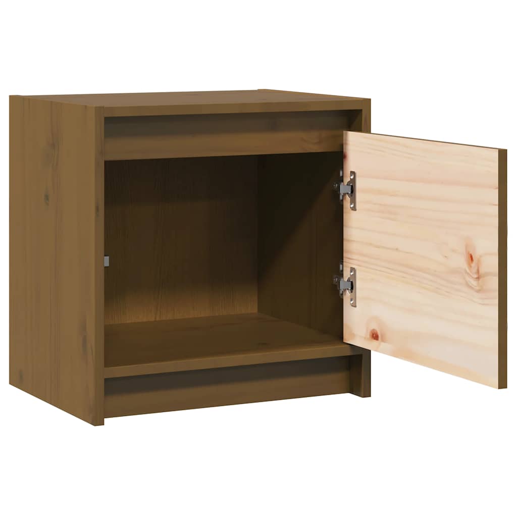 Tables de chevet 2 pcs Marron miel 40x30,5x40 cm Bois de pin - XIOS