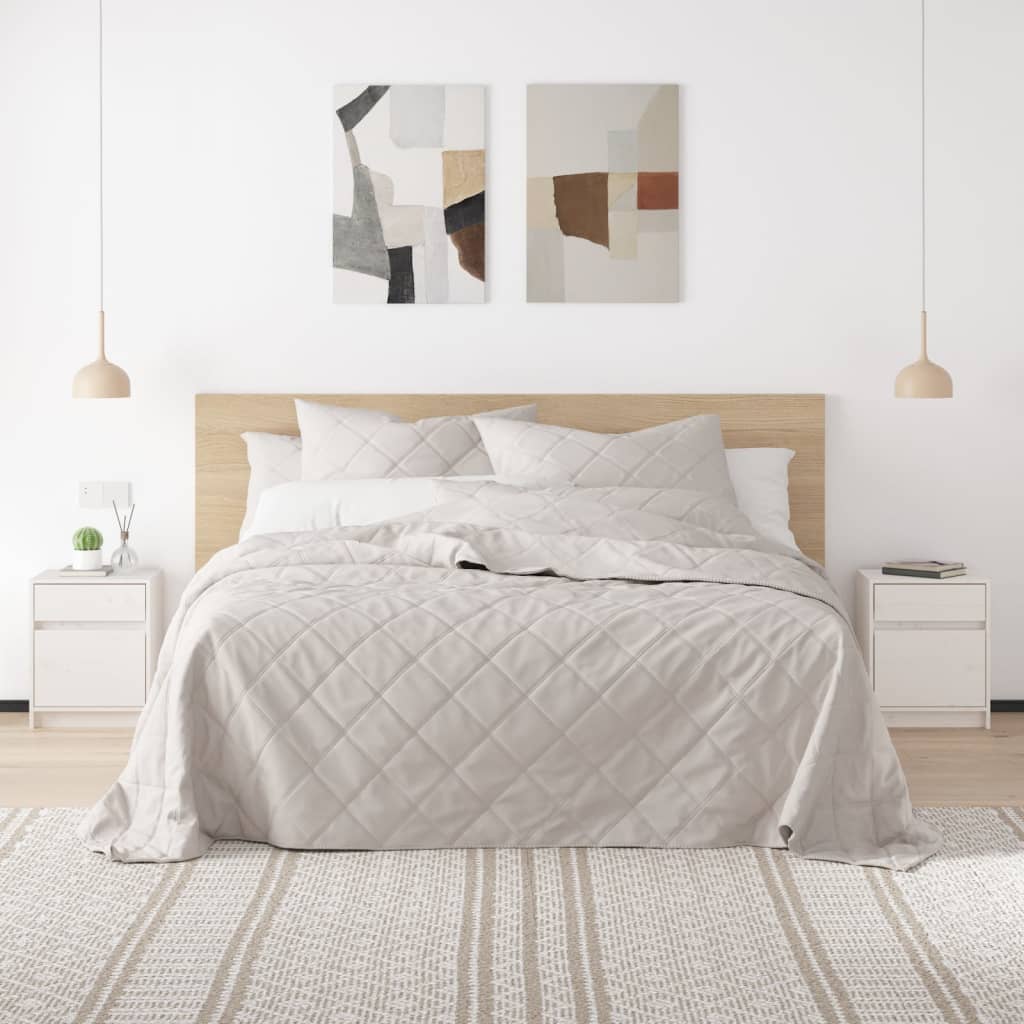 Table de chevet Blanc 40x31x50 cm Bois de pin massif - XIOS