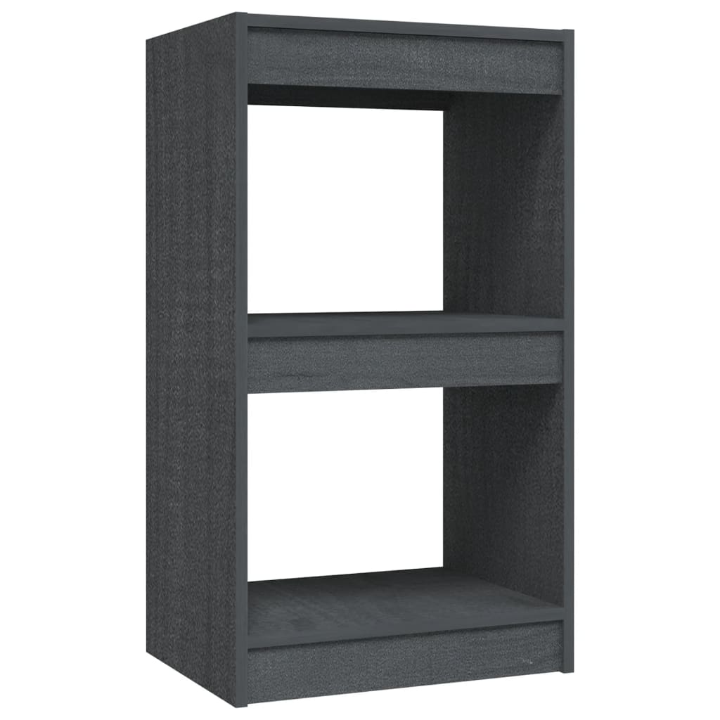 Bibliothèque Gris 40x30x71,5 cm Bois de pin massif - XIOS