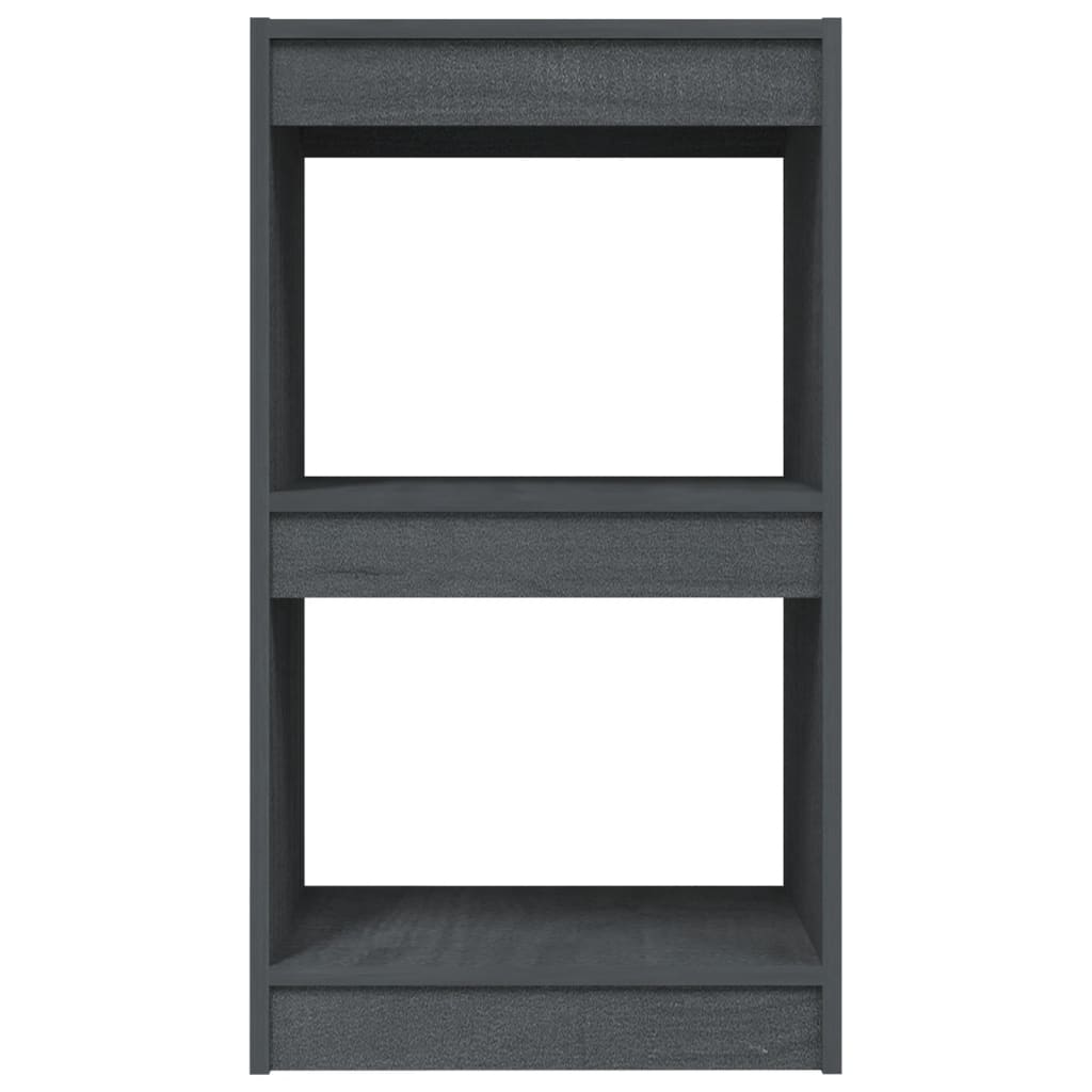 Bibliothèque Gris 40x30x71,5 cm Bois de pin massif - XIOS