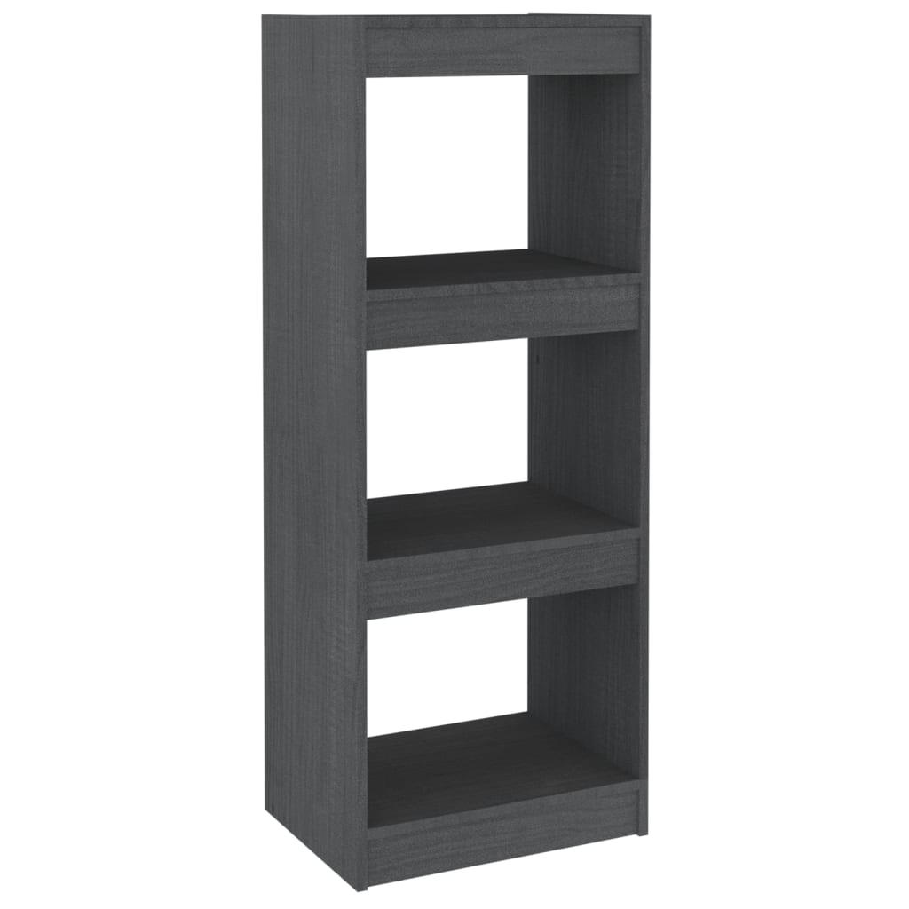 Bibliothèque/Séparateur de pièce Gris 40x30x103,5 cm Pin massif - XIOS