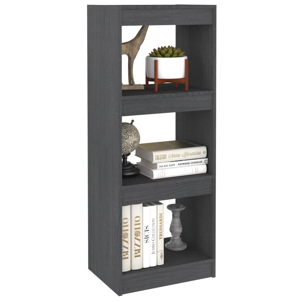 Bibliothèque/Séparateur de pièce Gris 40x30x103,5 cm Pin massif - XIOS