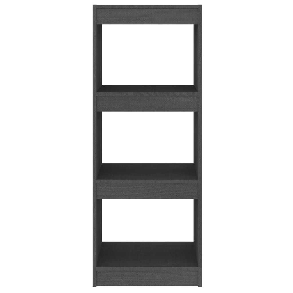 Bibliothèque/Séparateur de pièce Gris 40x30x103,5 cm Pin massif - XIOS