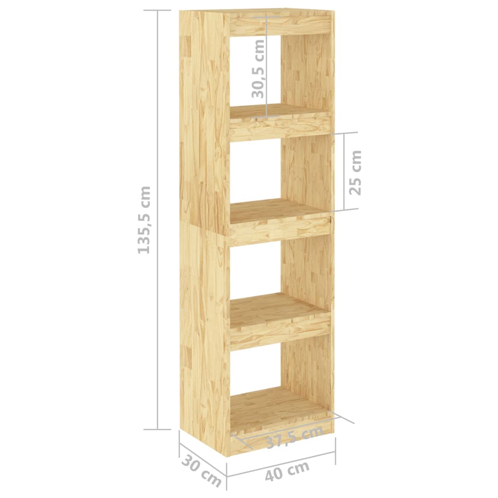 Bibliothèque/Séparateur de pièce 40x30x135,5 cm pin massif - XIOS