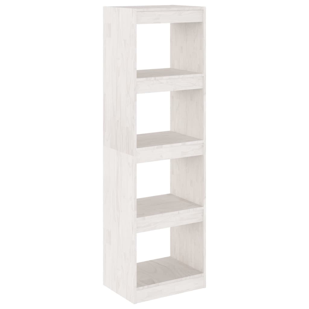 Bibliothèque/Séparateur de pièce Blanc 40x30x135,5cm Pin massif - XIOS