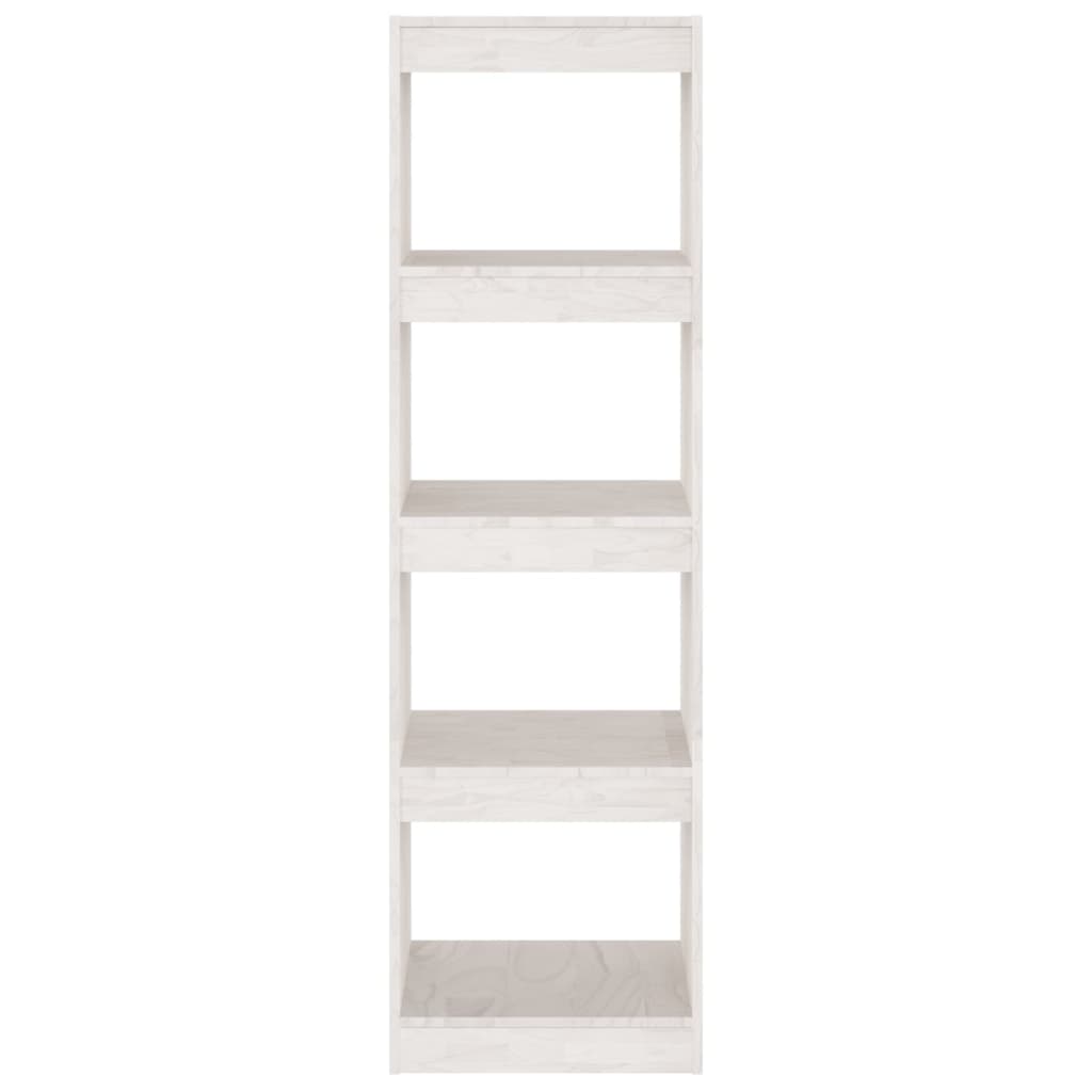 Bibliothèque/Séparateur de pièce Blanc 40x30x135,5cm Pin massif - XIOS