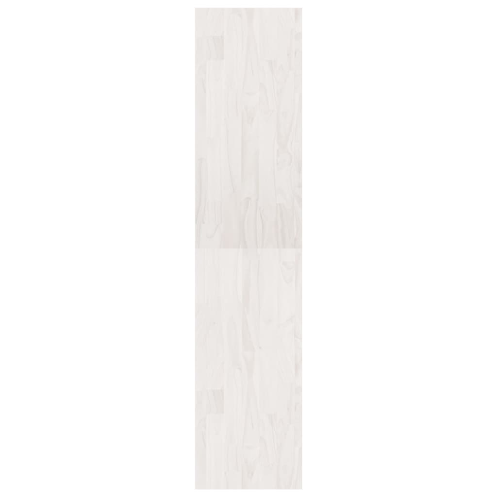 Bibliothèque/Séparateur de pièce Blanc 40x30x135,5cm Pin massif - XIOS