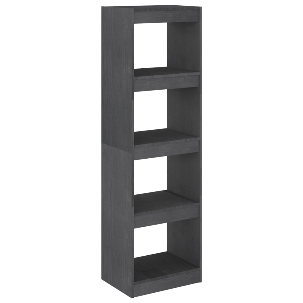 Bibliothèque/Séparateur de pièce Gris 40x30x135,5 cm Pin massif - XIOS