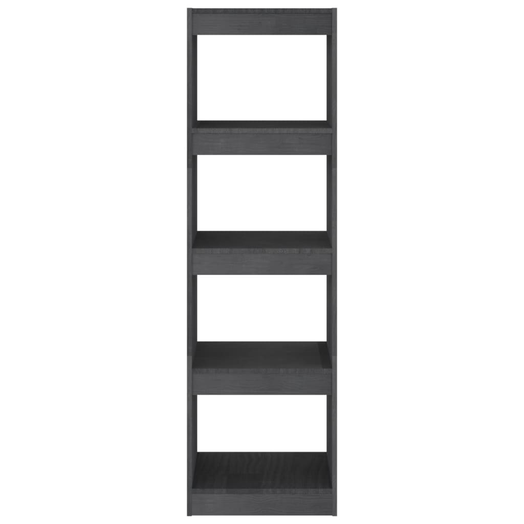 Bibliothèque/Séparateur de pièce Gris 40x30x135,5 cm Pin massif - XIOS
