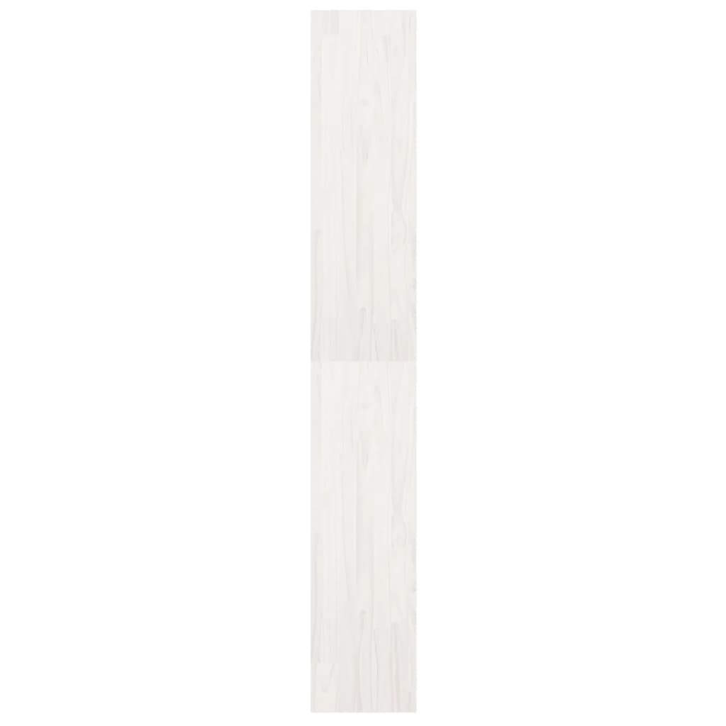 Bibliothèque/Séparateur de pièce Blanc 40x30x199 cm Pin massif - XIOS