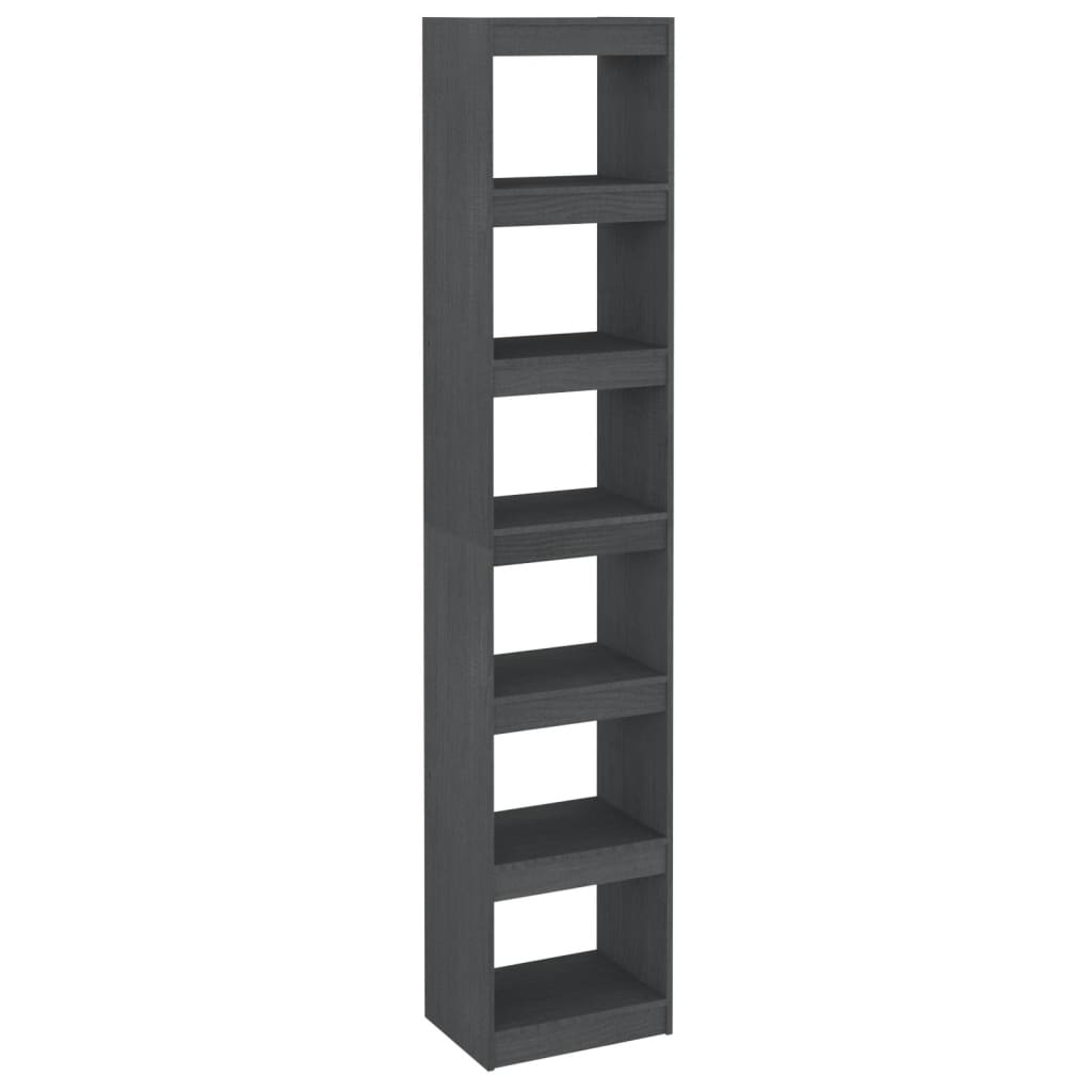 Bibliothèque/Séparateur de pièce Gris 40x30x199 cm Pin massif - XIOS