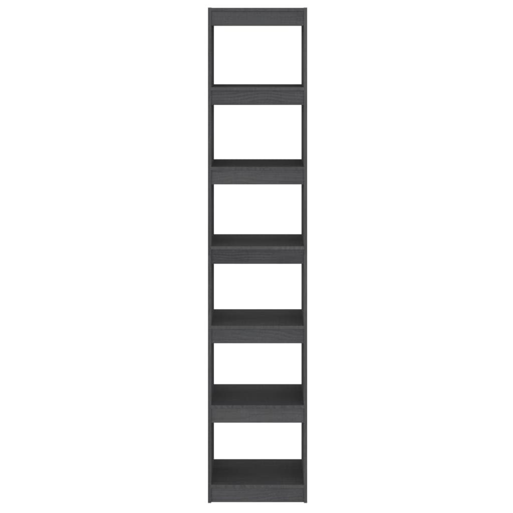 Bibliothèque/Séparateur de pièce Gris 40x30x199 cm Pin massif - XIOS