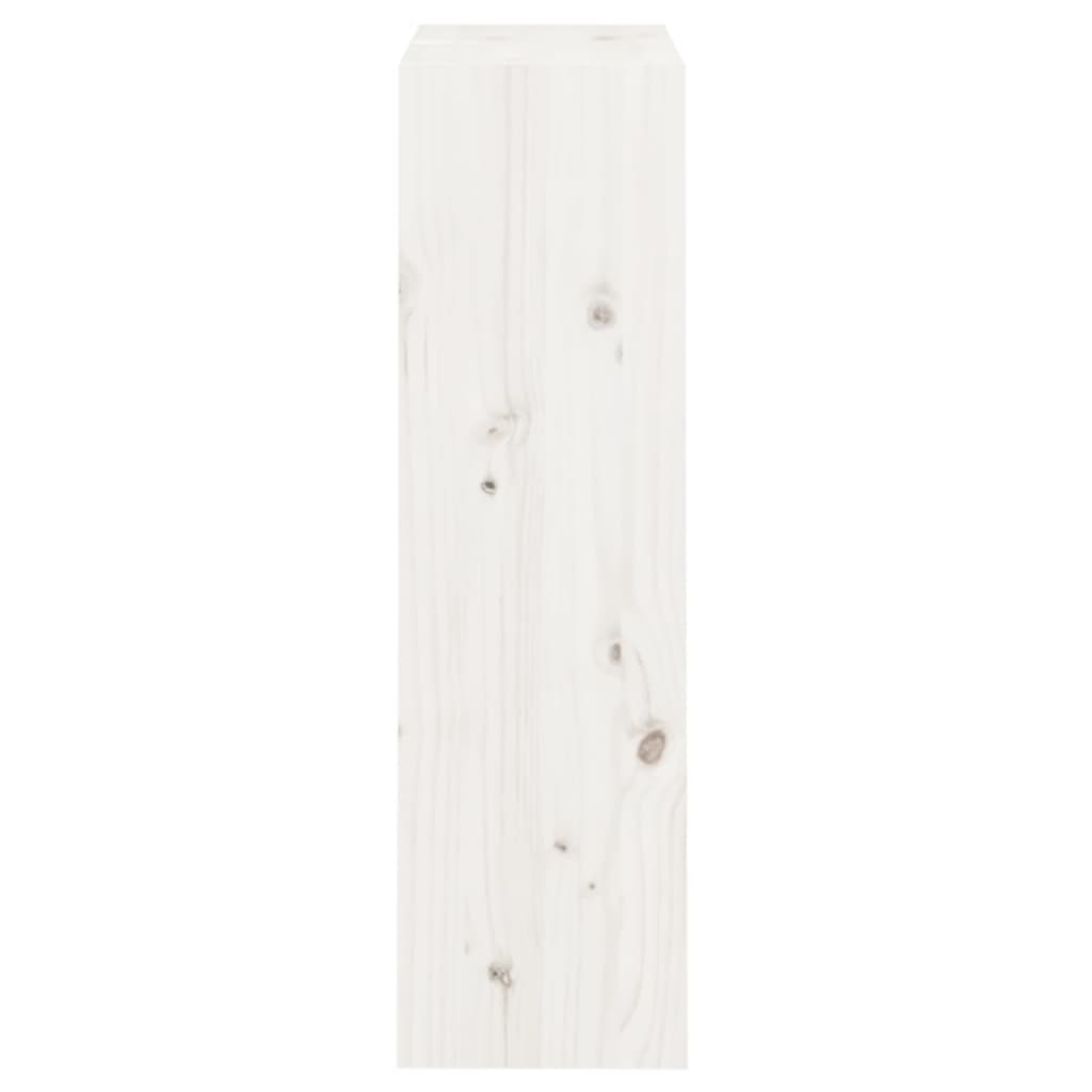 Bibliothèque/Séparateur de pièce Blanc 60x30x103,5cm pin massif - XIOS